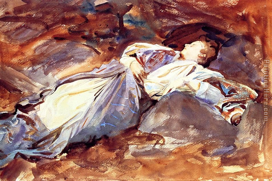 John Singer Sargent Violet Sleeping